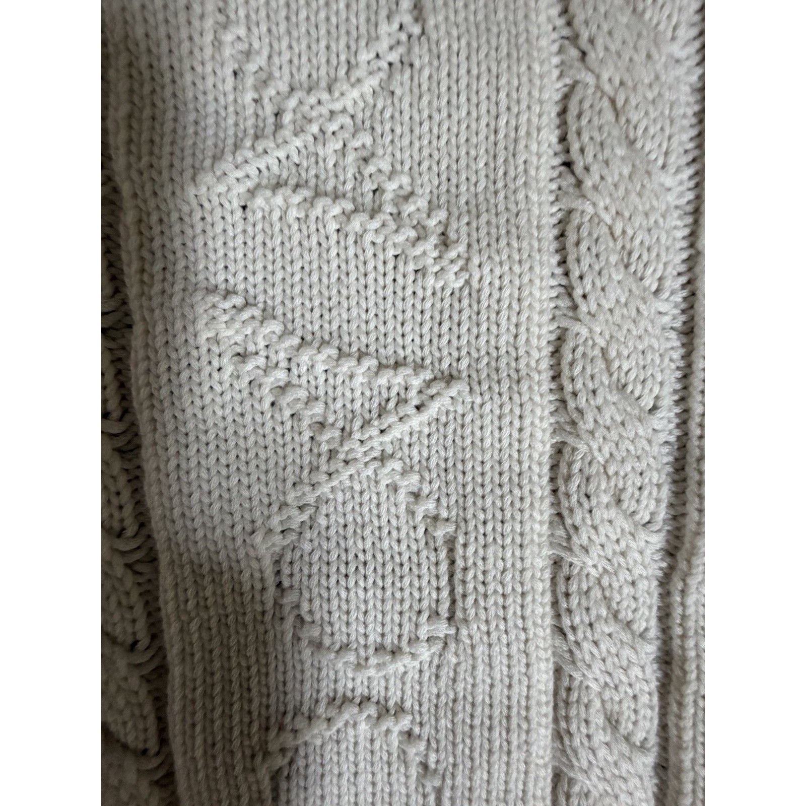 Pucci Junior Girls Cream Cable Knit Cardigan Sweater Size 12 Years Pu9a40 Nwt — image 7 of 8